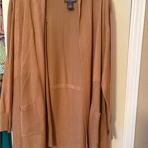 Chelsea & Theodore Brown Knit Cardigan